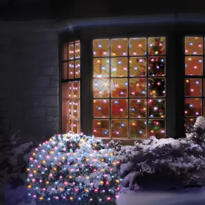180 Rainbow Multi Action LED Net Light LEDs 1.75m x 1.2m