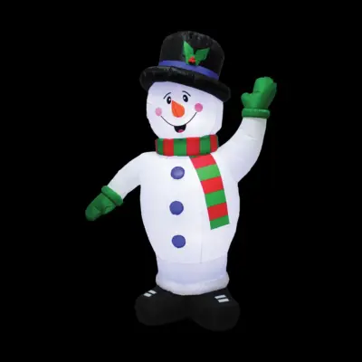 2.4m Waving Snowman LED Christmas Inflatable