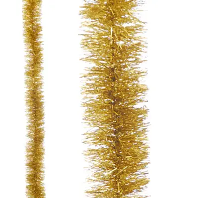 2m Gold Fine Cut Christmas Tinsel