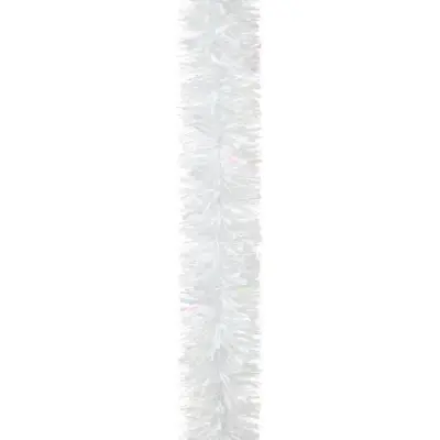 2m Iridescent White Luxury Chunky Cut Christmas Tinsel