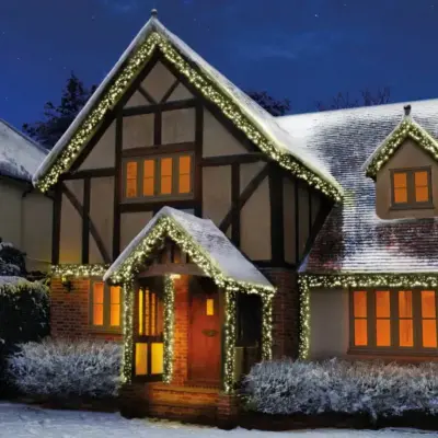 3000 Warm White Multi Action LED Cluster Lights with Timer