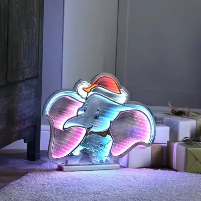40cm Dumbo the Elephant in a Santa Hat Disney Christmas Infinity Light