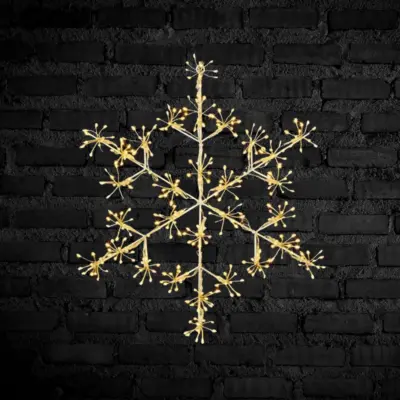 40cm Snowflake Silhouette with 300 Warm White LEDs