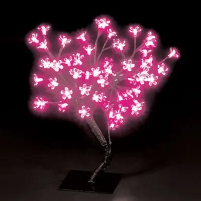 45cm Pink Cherry Blossom Christmas Tree with 40 LEDs
