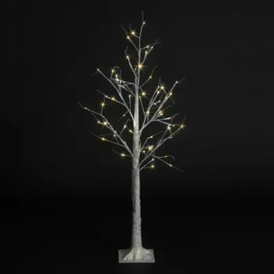6ft Silver Birch Tree with 80 Warm White LEDs