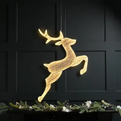 78cm Neon Flex Angel Glow Christmas Reindeer with 540 Warm White LEDs