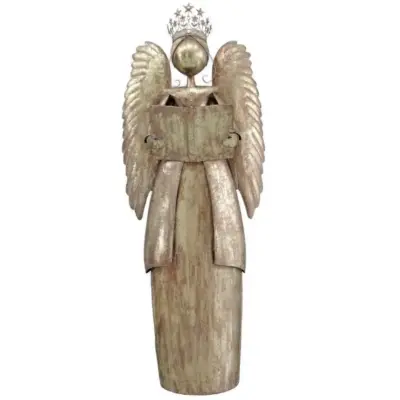 1.7m Gilded Angel with Book Commercial Christmas Display Prop