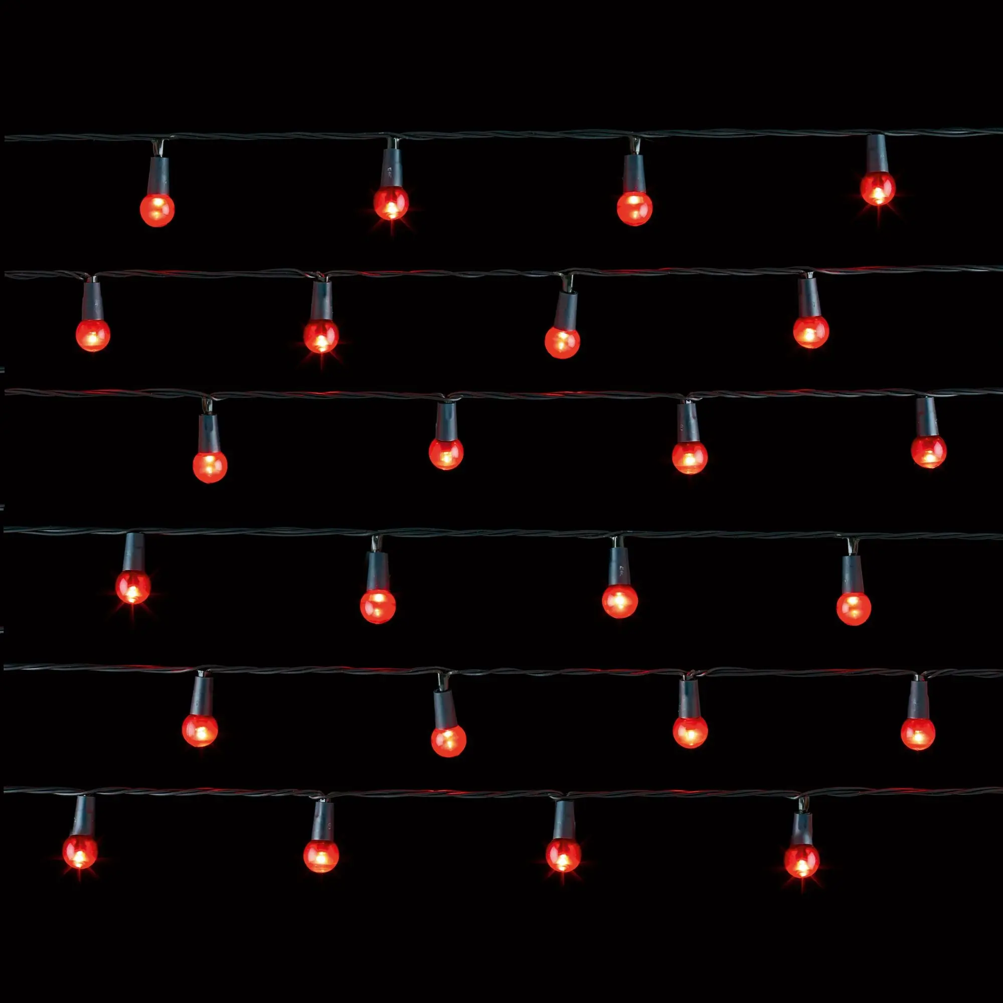 100 Red LED Multi Action Pearl Berry String Lights
