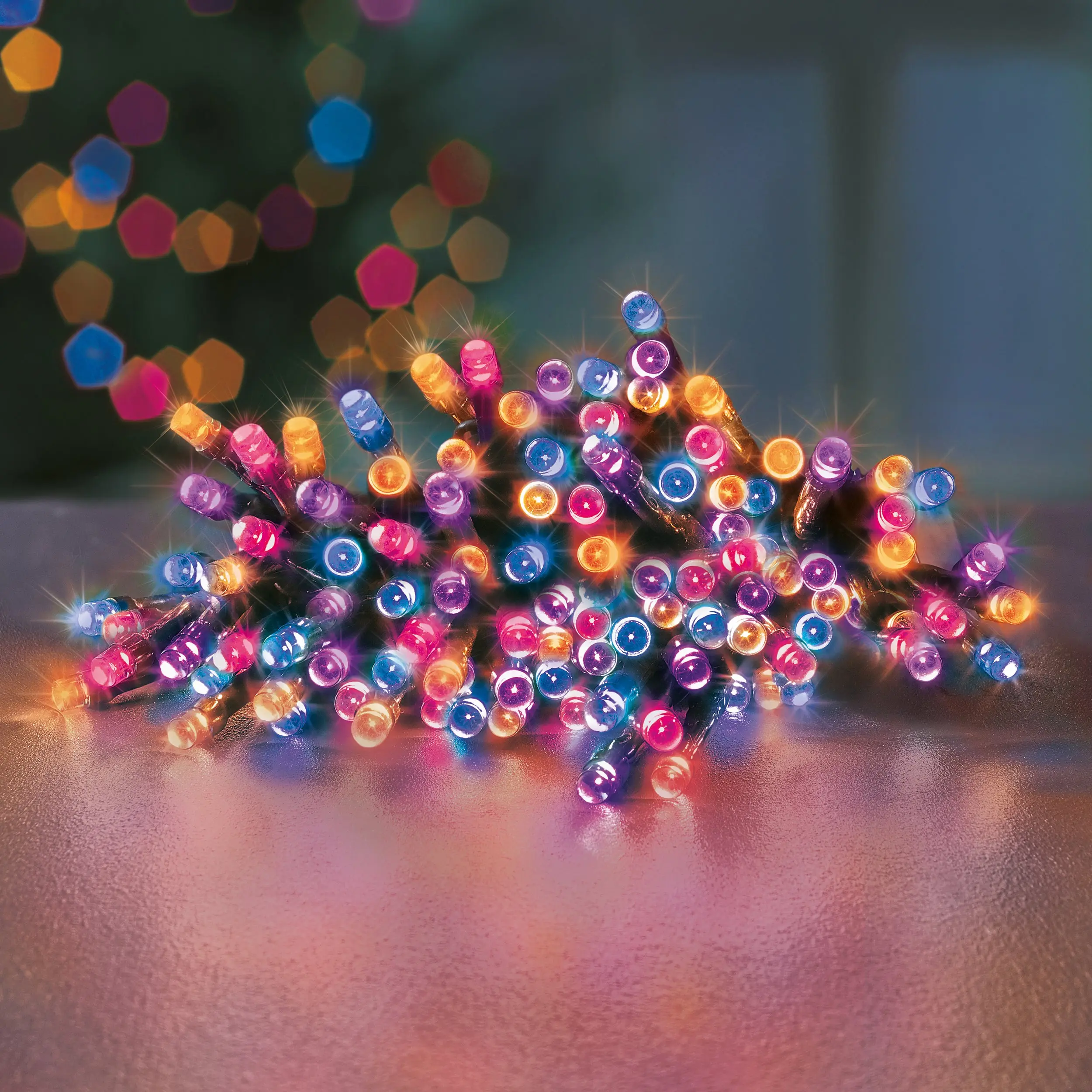 1000 Rainbow Multi Action Battery Powered LED Lights with Timer
