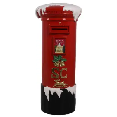 1m Red Santa Claus Mail Box Commercial Christmas Display Prop