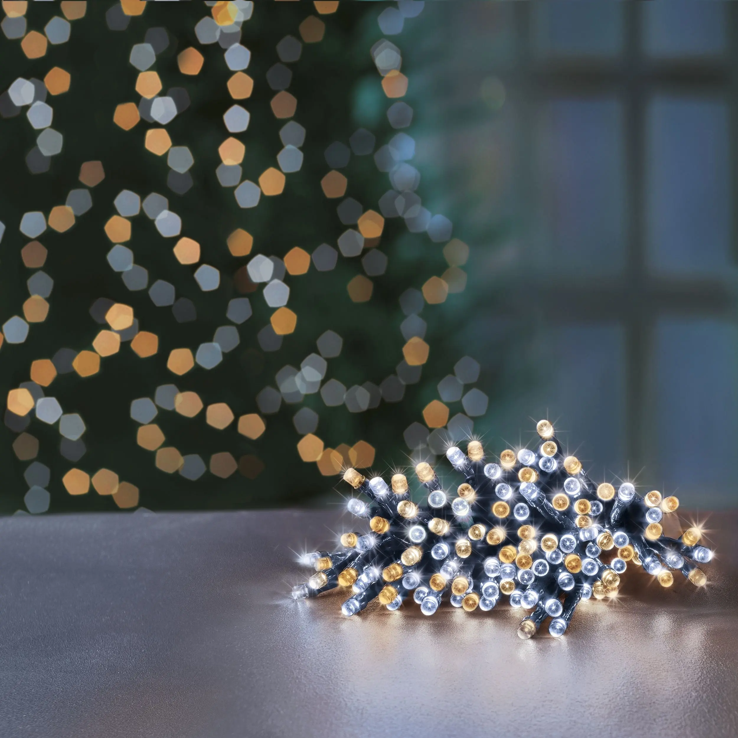 200 White & Warm White Multi Action Battery Powered LED Lights with Timer