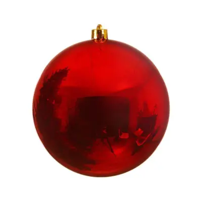 20cm Shiny Red Shatterproof Tree Bauble
