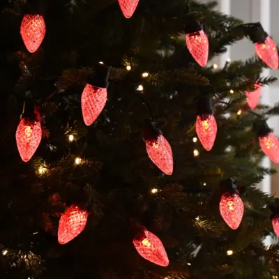 25 RGB Colour Changing Strawberry LEDs with Remote Control