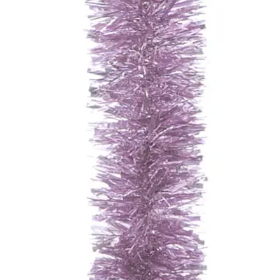 2m Blush Pink Thick Cut Christmas Tinsel