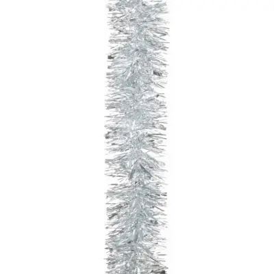 2m Silver Luxury Chunky Cut Christmas Tinsel