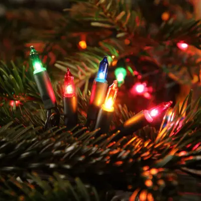 40 LED Multi Coloured Classic Retro Fairy Christmas Lights