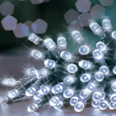 400 White Multi Action Battery Powered LED Lights with Timer