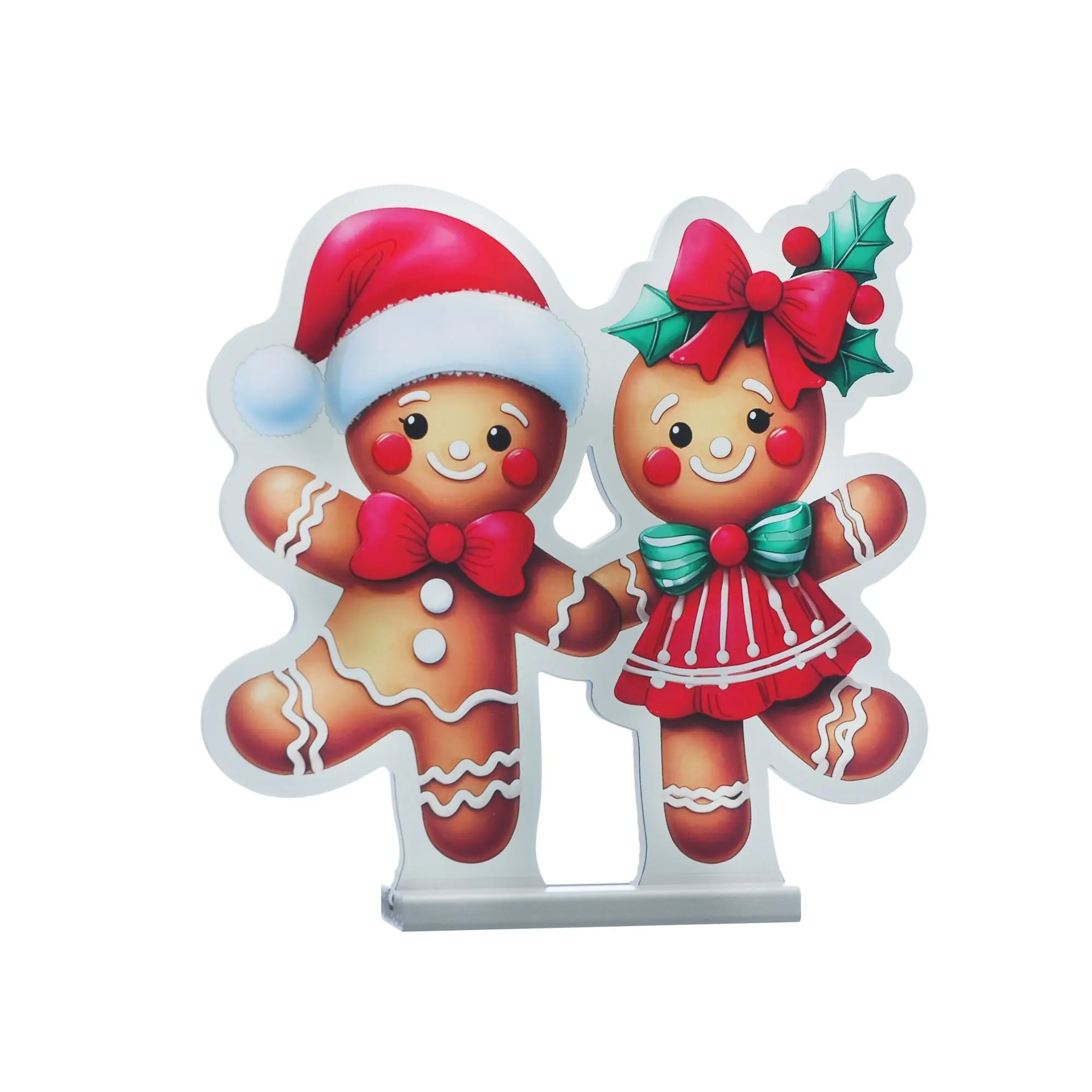 40cm Dancing Gingerbreads Christmas Infinity Light