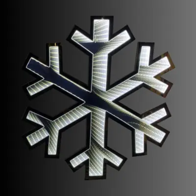 40cm Hanging Snowflake Magical Christmas Infinity Light