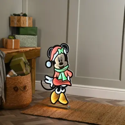40cm Minnie Mouse with a Scarf Disney Christmas Infinity Light