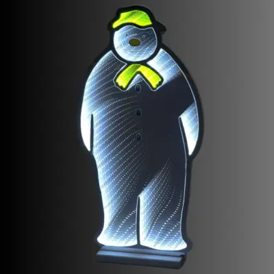 60cm The Snowman Magical Christmas Infinity Light