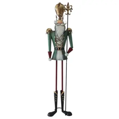 6ft Regal Metal Nutcracker Soldier with Hat Commercial Christmas Display Prop