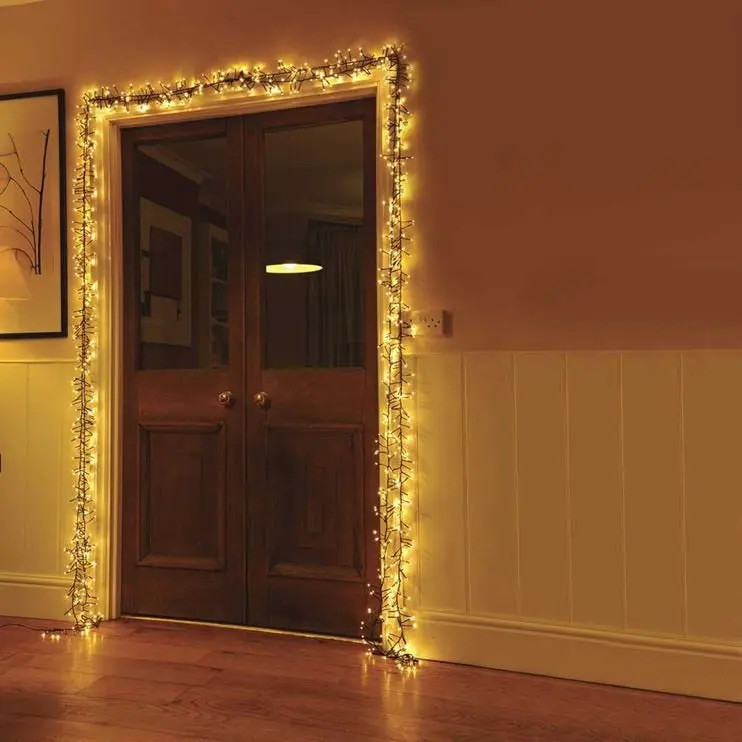 720 Warm White Multi Action LED Cluster Lights with Timer