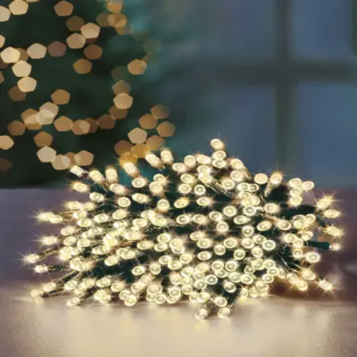 720 Warm White Supabrights Multi Action LED String Lights with Timer