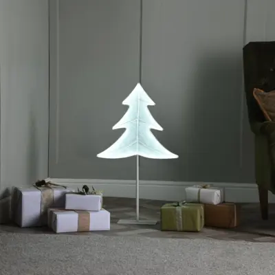 73cm Neon Flex Shimmer Glow Christmas Tree with Stand