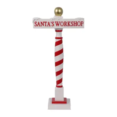 90cm Santa's Workshop Sign Commercial Christmas Display Prop