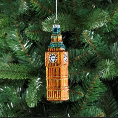 Handmade Glass Big Ben Iconic London Christmas Tree Decoration