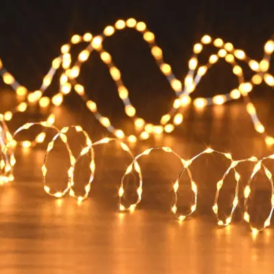 Set of 756 Extra Compact Antique Gold LED Christmas Lights